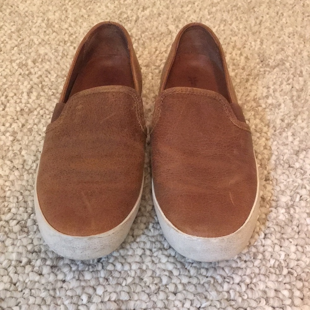 Frye Leather Slip On Sneakers